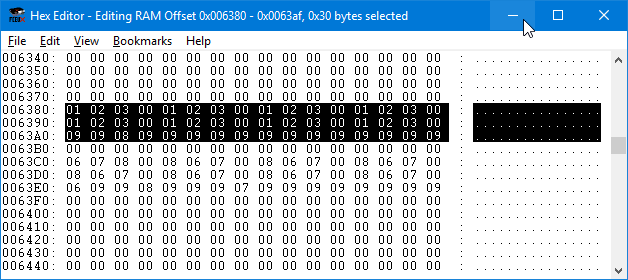 Character Magic Data in Hex Editor